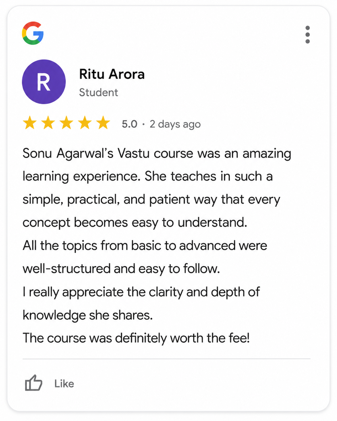 Google review